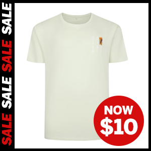 Surf Chest Print T-Shirt $10