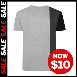 Vertical Colour Block T-Shirt now $10
