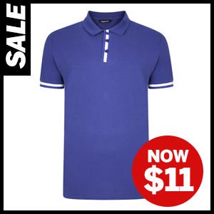Cobalt Polo Shirt Now $11