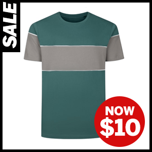 Colour Block T-Shirt in Cream now $10