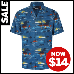 Island Viscose Relaxed Collar Shirt now $14
