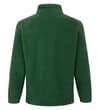 Thumbnail Dark green fleece jacket back view.