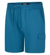 Thumbnail Petrol blue cargo shorts shown at a slight front angle.