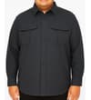Thumbnail Charcoal long sleeve shirt worn, straight front view.