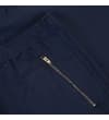 Thumbnail Close-up of navy shorts with zipped side pocket.