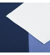 Thumbnail Close-up of white sleeve over navy and blue panels.
