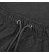 Thumbnail Close-up of charcoal joggers elasticated drawstring waist.