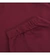 Thumbnail Close-up of burgundy sweatpants cuff hem.