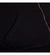 Thumbnail Close-up of the black hoody front pocket and zip.