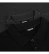 Thumbnail Close-up of black and charcoal polo collars and placket.