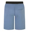 Thumbnail Blue contrast sweat shorts, back view.