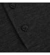 Thumbnail Close-up of charcoal marl pique fabric and black buttons.