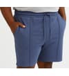 Thumbnail Dusty blue jogger shorts worn, front angled view.