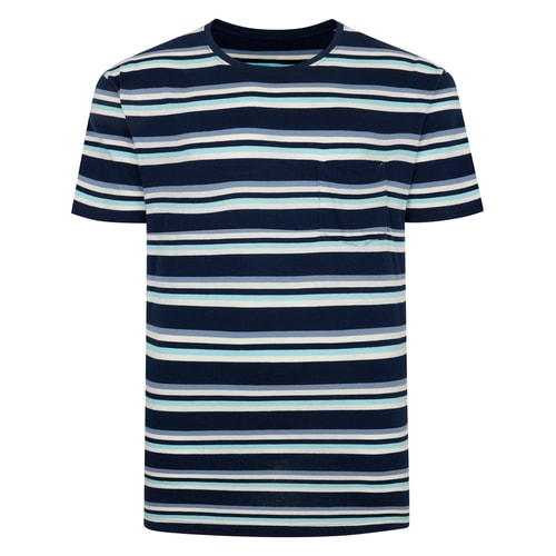 Bigdude Stripe T-Shirt Navy Tall