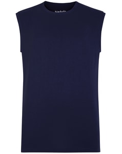 Bigdude Plain Sleeveless T-Shirt Navy