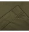 Thumbnail Close-up of khaki shorts hem stitching detail.