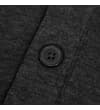 Thumbnail Charcoal hoody button fastening close-up.