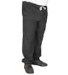 Thumbnail Charcoal sweatpants front view with white drawstring.