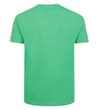 Thumbnail Green plain T-shirt shown from the back.