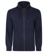 Thumbnail Navy zip hoody, front view.
