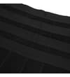 Thumbnail Close-up of four black boxer short waistbands stacked.