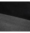 Thumbnail Close-up of the black and charcoal colour block knit texture.