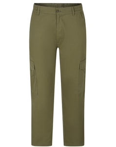 Bigdude Elasticated Waist Cargo Pants Dark Khaki