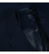 Thumbnail Close-up of the navy jacket lapel and inner lining.