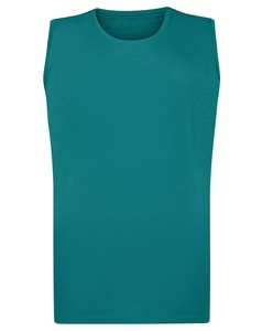 Bigdude Plain Sleeveless T-Shirt Green Tall