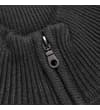 Thumbnail Close-up of the half zip pull on the ribbed collar.