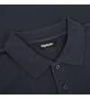 Thumbnail Close-up of navy polo collar and button placket.