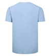 Thumbnail Pale blue plain T-shirt, back view.