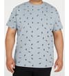 Thumbnail Light blue toucan print T-shirt worn on model.