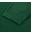 Thumbnail Close-up of dark green fleece elasticated cuff.