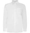 Thumbnail White long sleeve button-up shirt, front view.