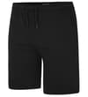 Thumbnail Black jogger shorts angled front view.
