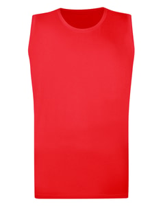 Bigdude Plain Sleeveless T-Shirt Pepper Red Tall