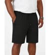 Thumbnail Black jogger shorts worn on model, front view.