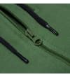 Thumbnail Close-up of front zip and black hood drawstrings.
