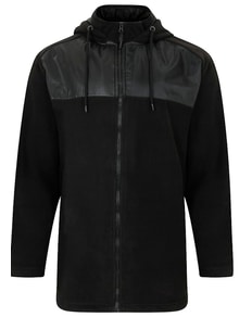 Bigdude Nylon Polar Fleece Jacket Black