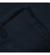Thumbnail Close-up of navy trousers side pocket and waistband.