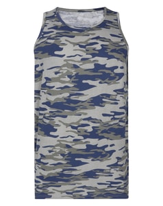 Bigdude Camo Tank Top Khaki
