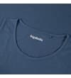 Thumbnail Close-up of crew neck on denim marl tank top.