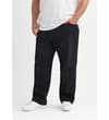 Thumbnail Smokey black straight-leg jeans worn from the front.