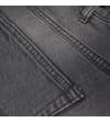 Thumbnail Close-up of grey wash denim shorts rear pocket stitching.