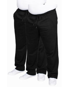 Bigdude Open Hem Sweatpants Twin Pack Black