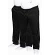 Thumbnail Two black open hem sweatpants shown on models.