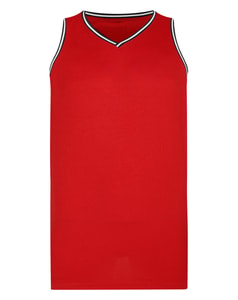 Bigdude Basketball Tank Top Cherry Red