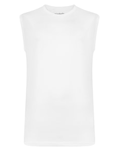 Bigdude Plain Sleeveless T-Shirt White