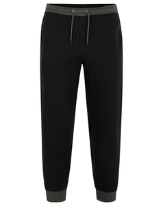 Bigdude Contrast Sweatpants Black/Charcoal